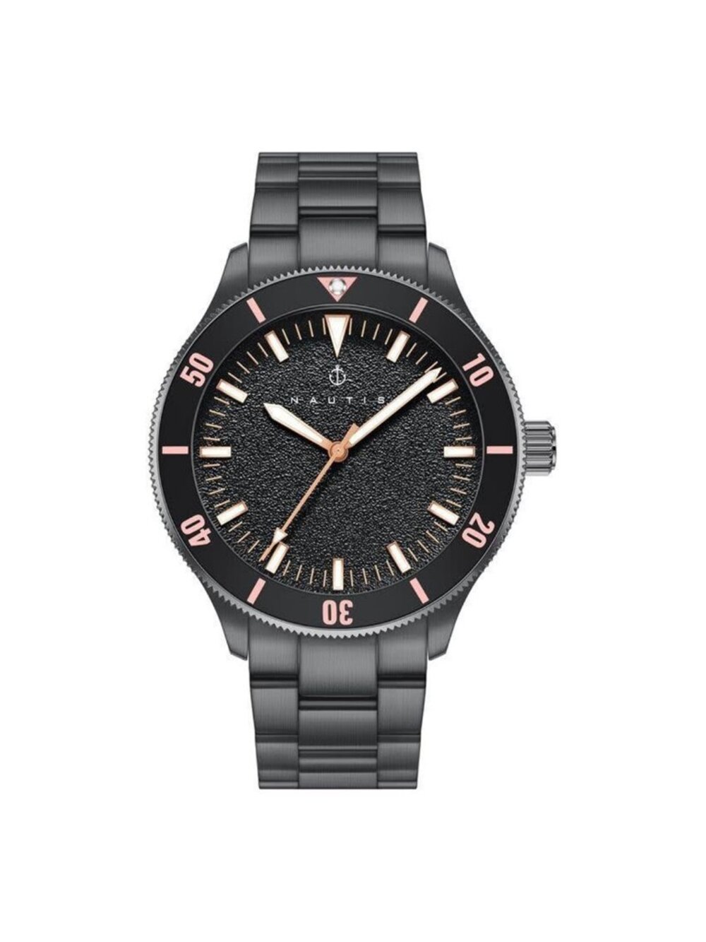 NWT Nautis Deacon Black Dial Men's Watch